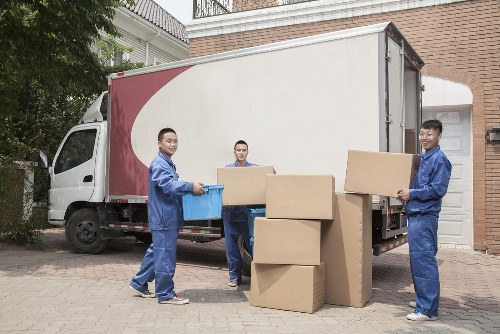 Moving day packing and loading during house removals in Neweltham