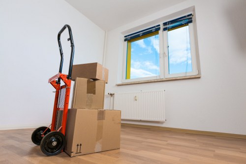 Organized packing for house removals in Neweltham with labelled boxes